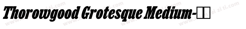Thorowgood Grotesque Medium字体转换